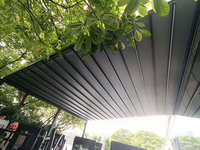 電動(dòng)折疊雨棚M1200