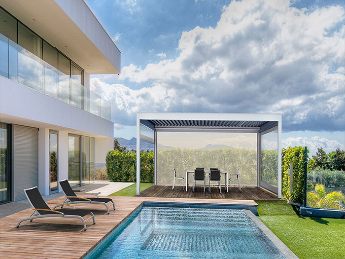 電動百葉涼亭M210 電動百葉涼亭M210