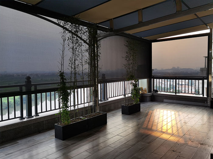 遮陽電動防風卷簾系統 遮陽電動防風卷簾系統